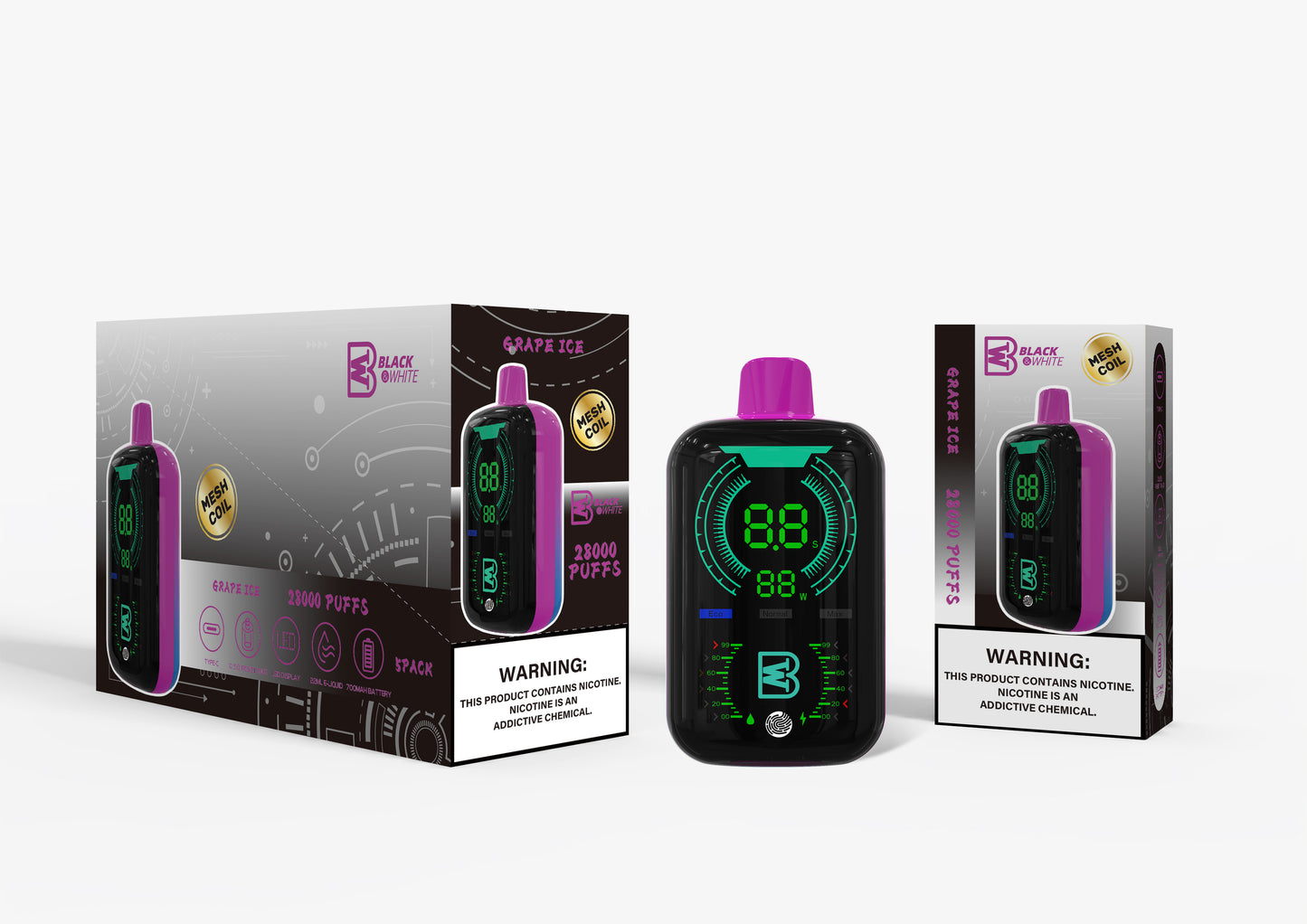 Fume Black & White 28,000 Puffs