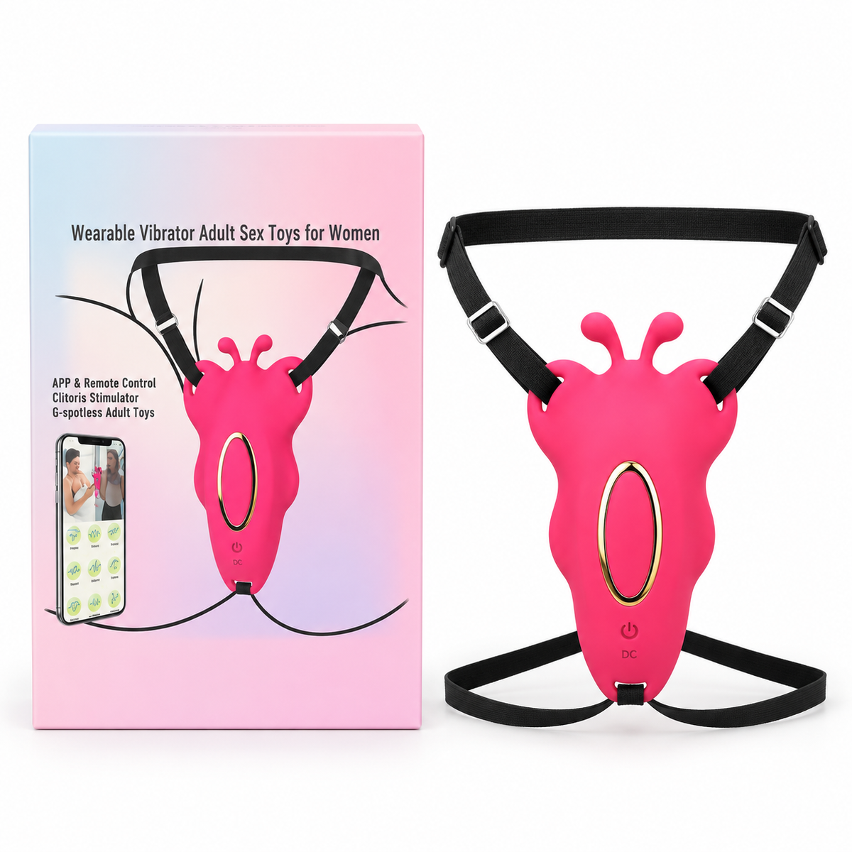 Wearable vibrador para mujeres con app remote control