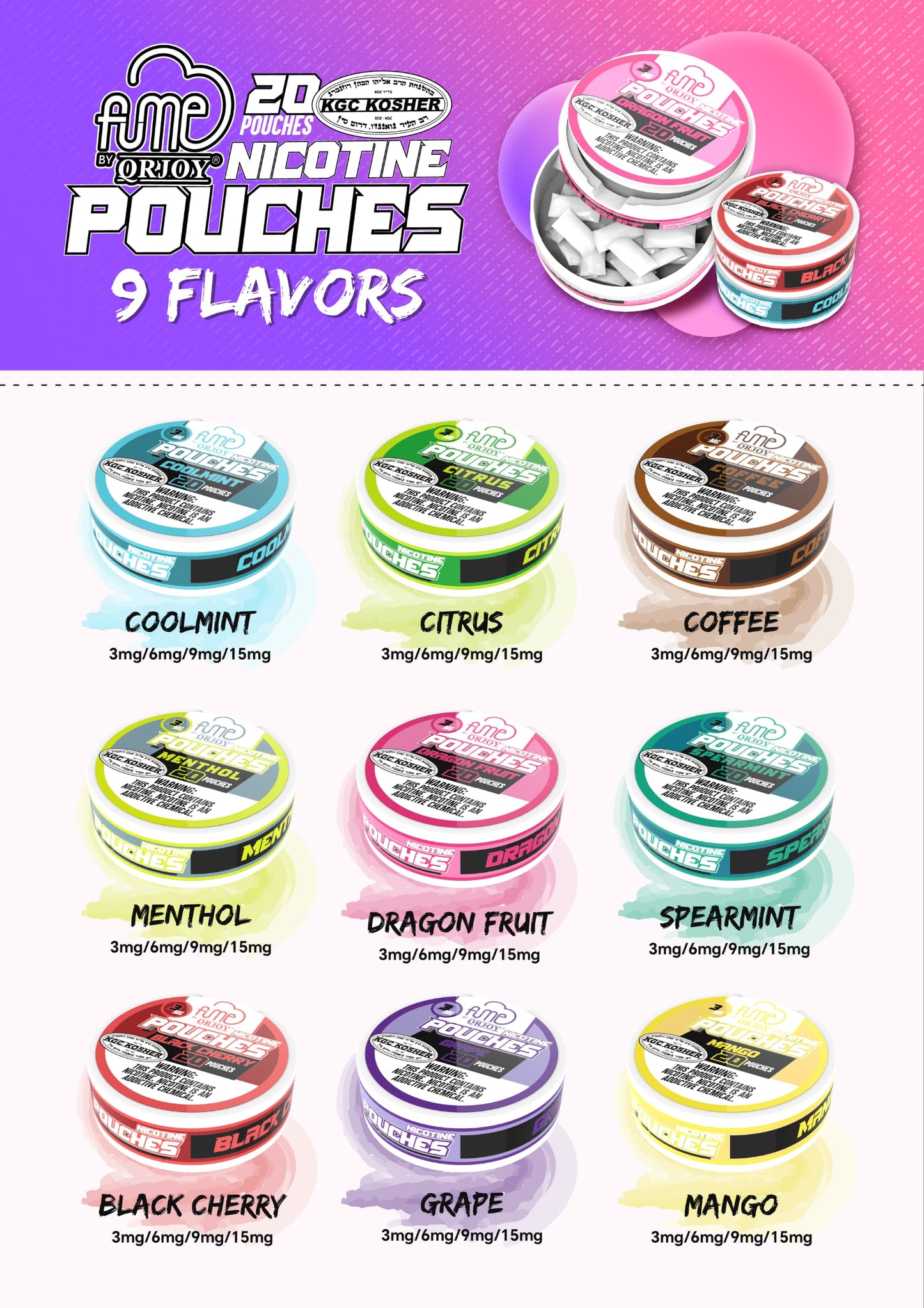 Nicotine Pouches X Fume 9MG
