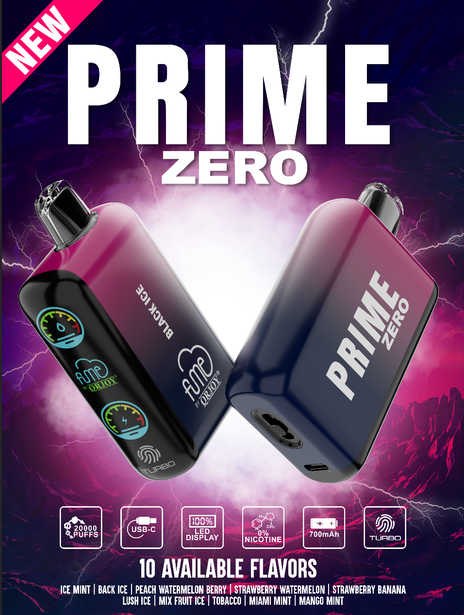 Fume Prime Zero 20,000 Puffs