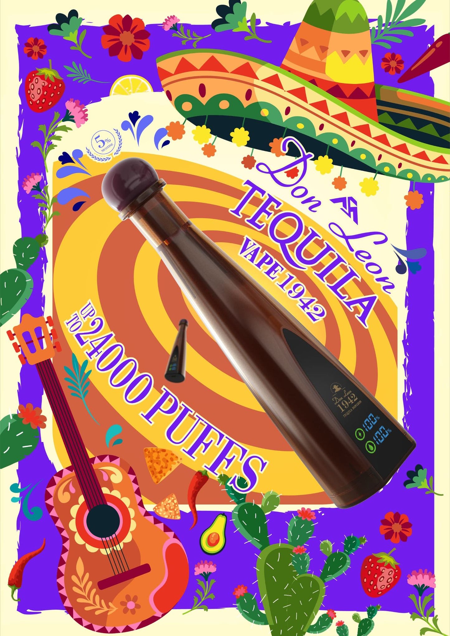 Tequila Don Leon 24,000 Puffs