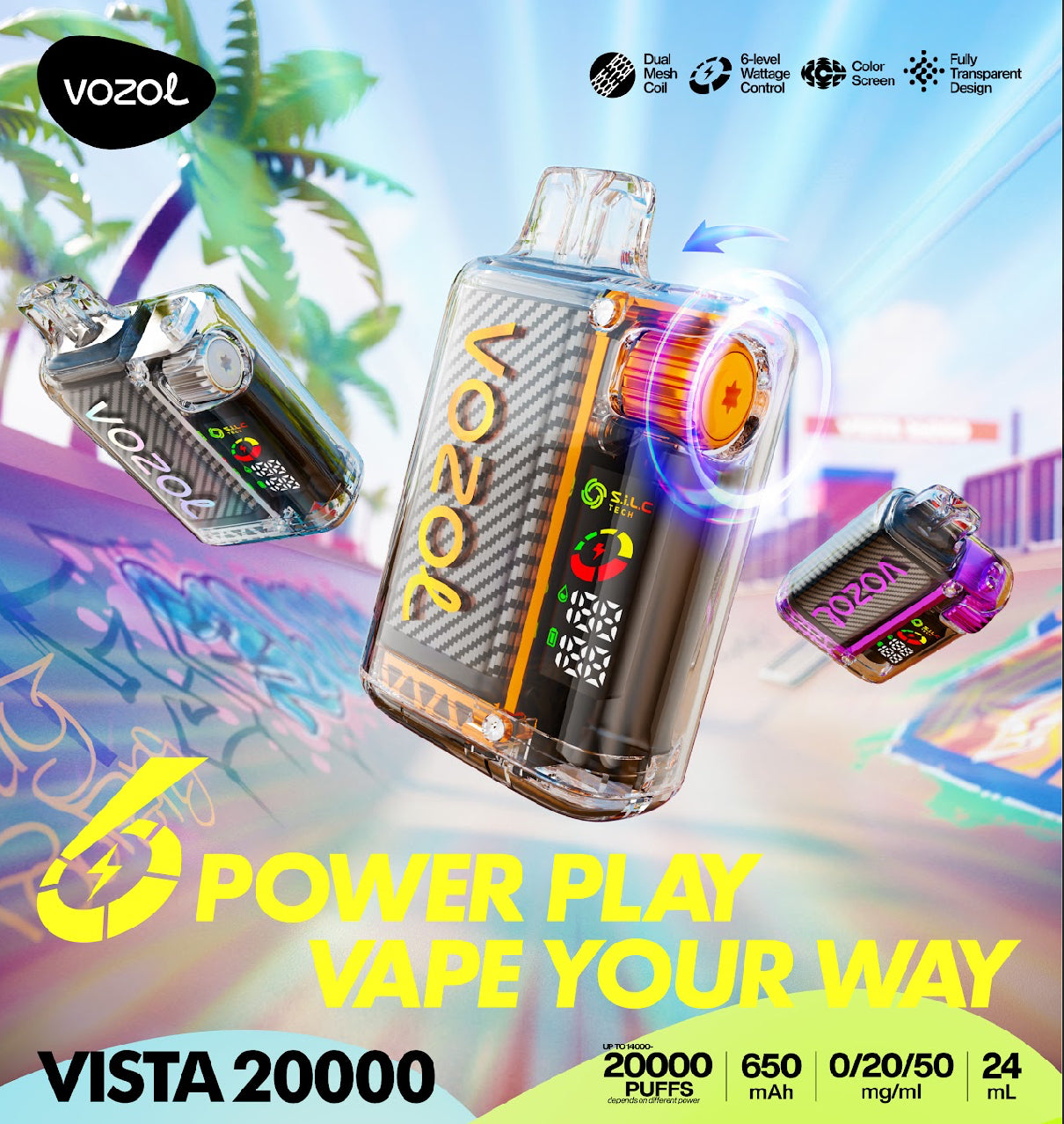 VOZOL VISTA 20,000 Puffs