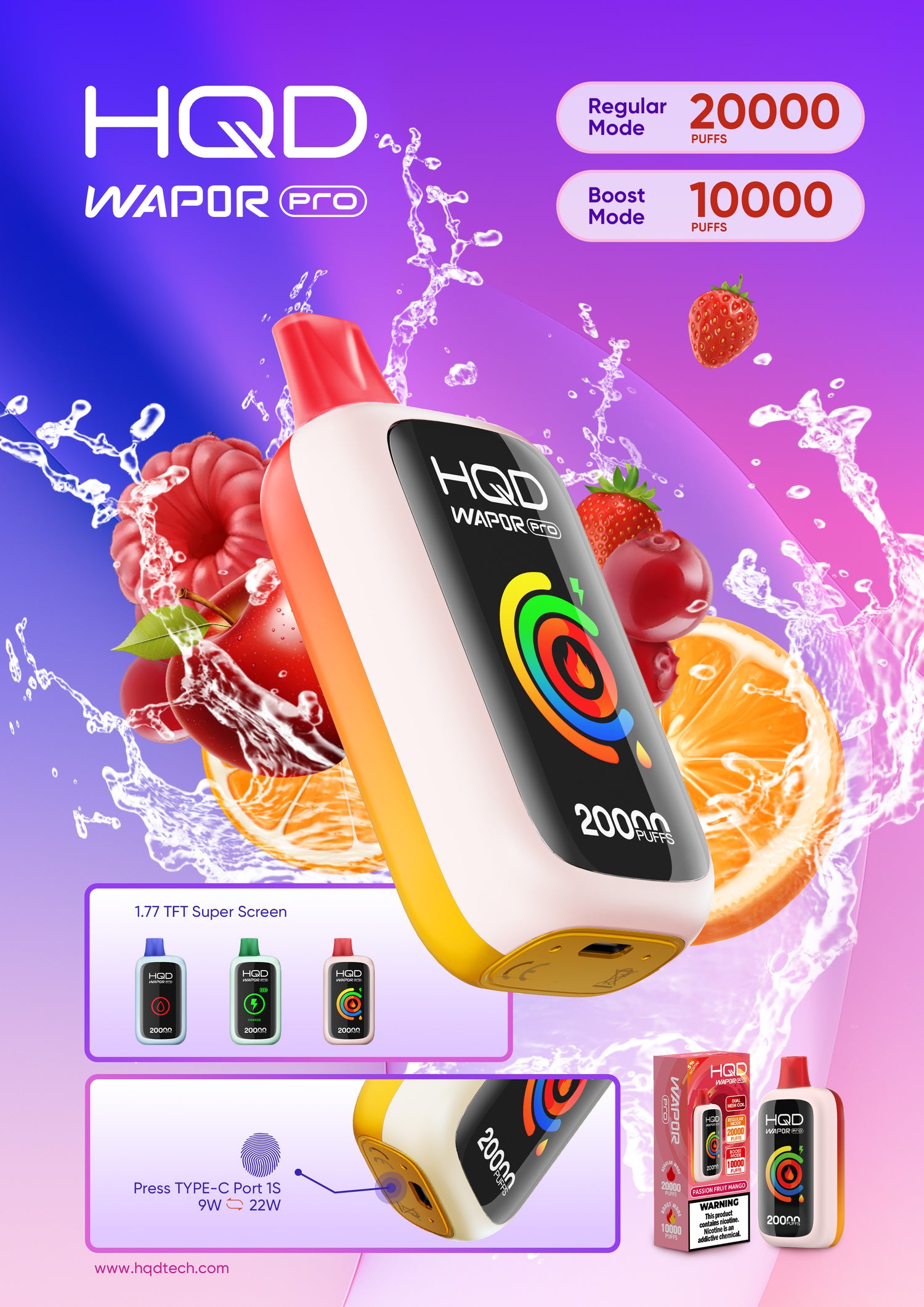 HQD WAPOR PRO 20,000 PUFFS