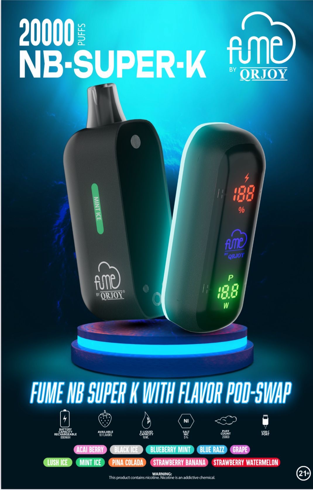 FUME NB-SUPER-K 20,000 PUFFS