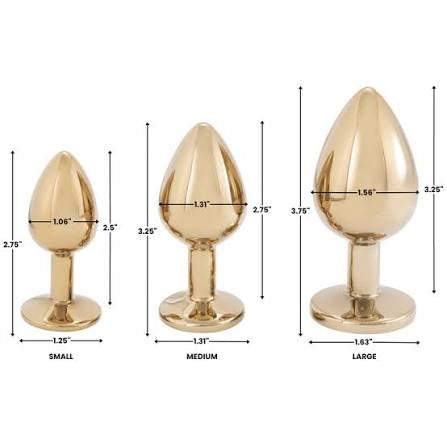 ANAL PLUG -GOLD METALLIC