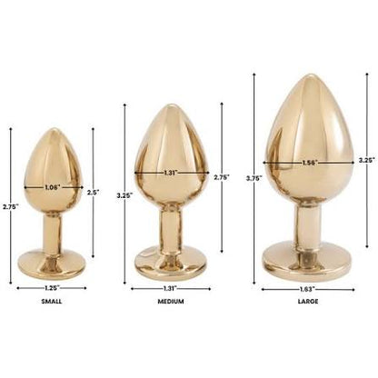 ANAL PLUG -GOLD METALLIC