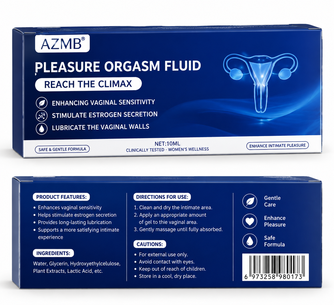 AZMB WOMAN'S PLEASURE ORGASM FLUID 2O ML