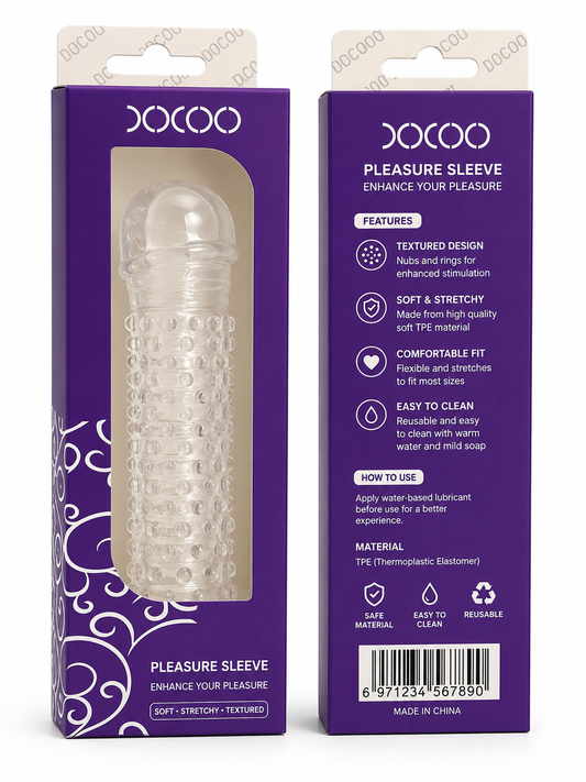 DOCCO VIBRATION CRYSTAL PENIS SLEEVE RW001