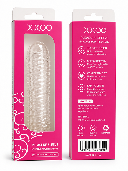 DOCCO VIBRATION CRYSTAL PENIS SLEEVE RW004