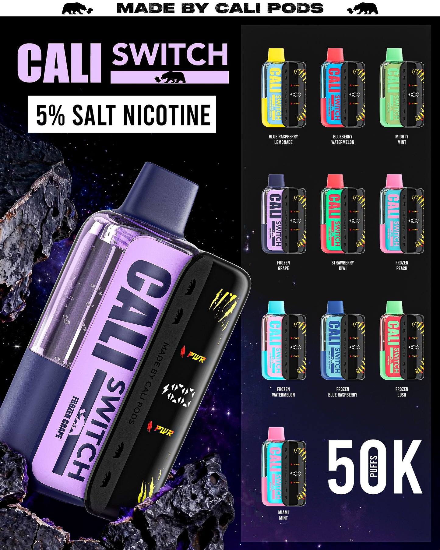 Cali Switch KIT 50,000 Puffs