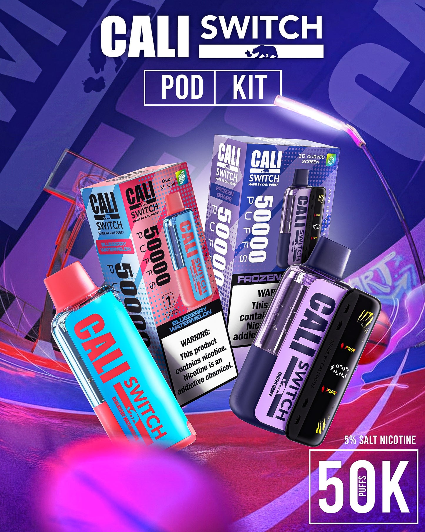 Cali Switch KIT 50,000 Puffs