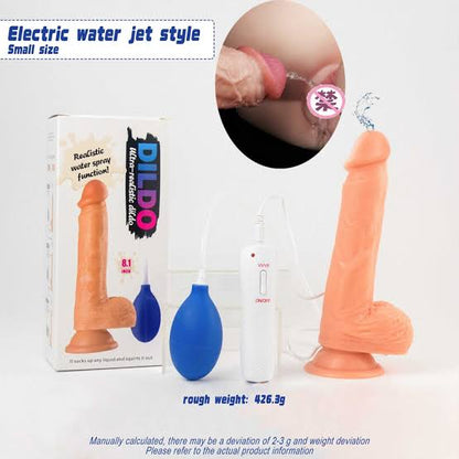 8.1" DILDO REALISTIC 10 FREQ VIBRATION & WATER SPRAY FUNCTION