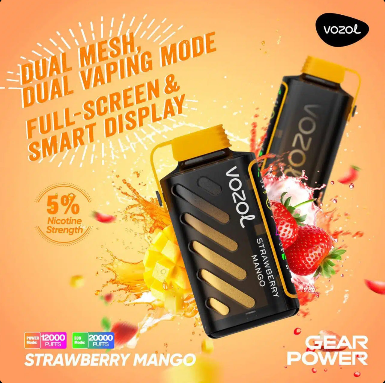 Vozol Gear Power 20,000 Puffs