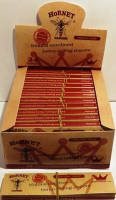 Hornet Organic Hemp Natural Unrefined King Size + Tip X32Rp