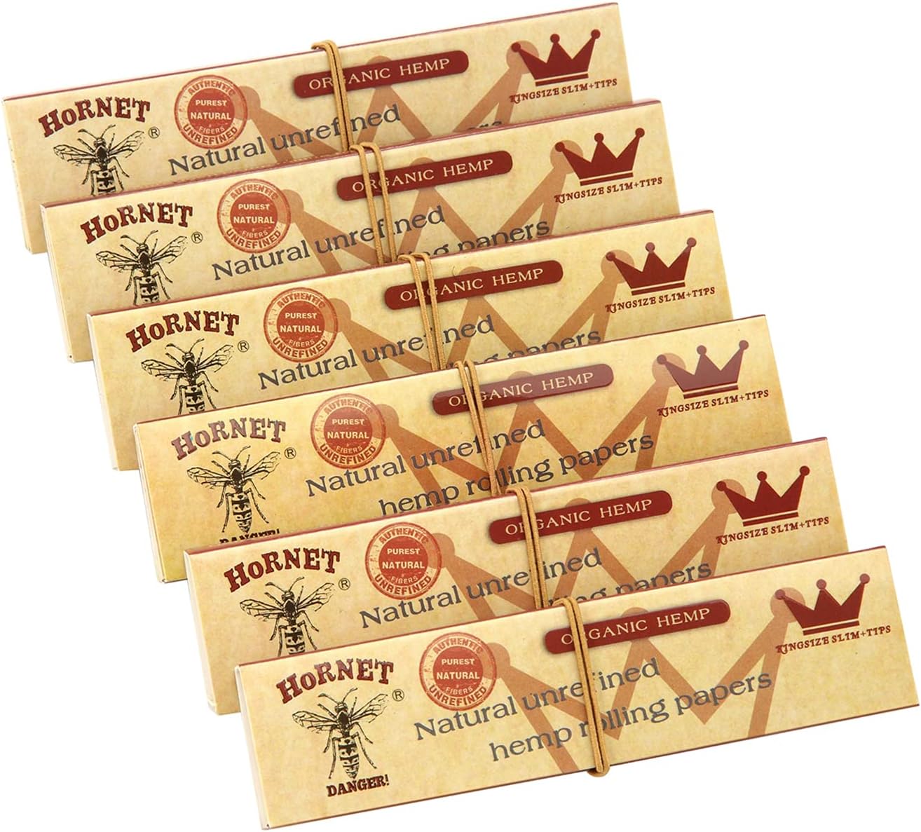 Hornet Organic Hemp Natural Unrefined King Size + Tip X32Rp