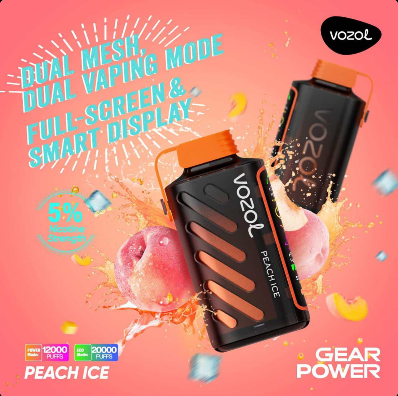 Vozol Gear Power 20,000 Puffs