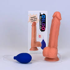 8.1" DILDO REALISTIC 10 FREQ VIBRATION & WATER SPRAY FUNCTION