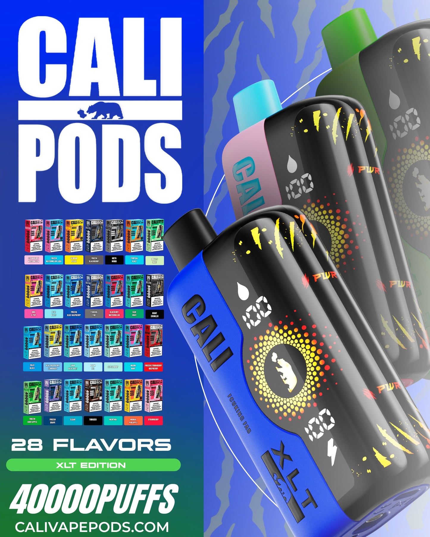 Cali XLT 40,000 Puffs