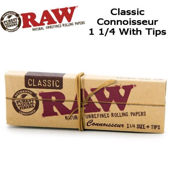 Raw Classic papers con filtros 1 1/4 size + TIPs