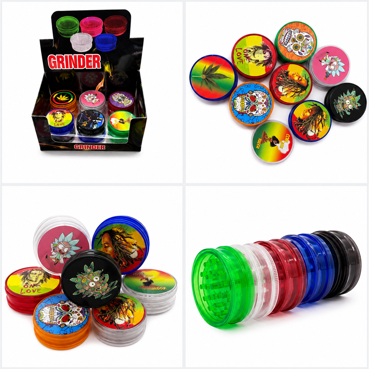 Grinder Plastico De Diseños