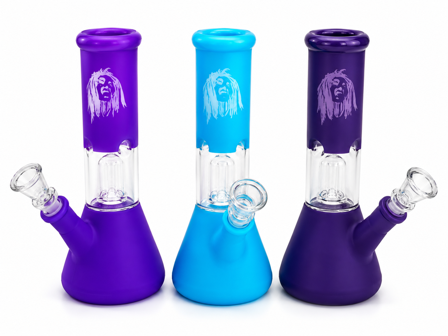 Bong Glass Dome Perculador + Ice Catcher 8"