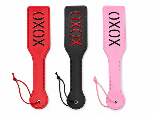 12.5" LEATHER HAND PAT -XOXO