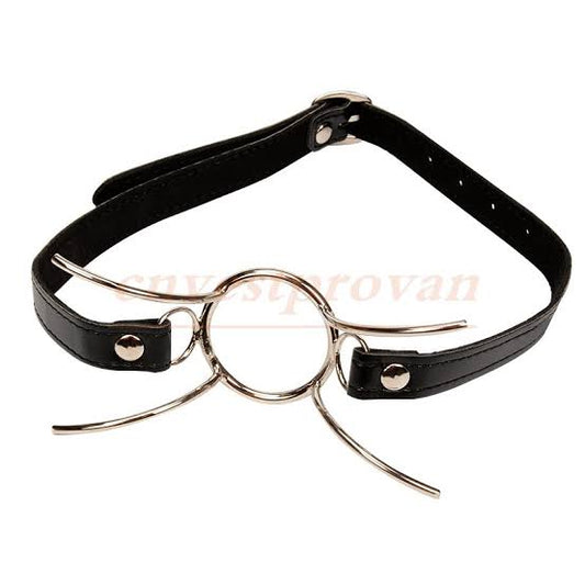 MOUTH GAG WITH OPENING AND STOPPER