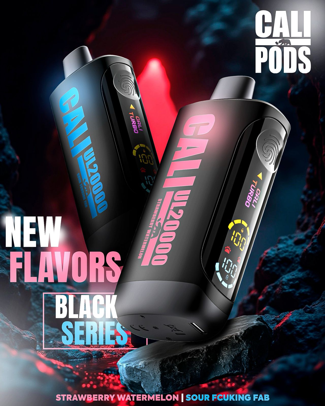 Cali UL Black Series 20,000 Puffs