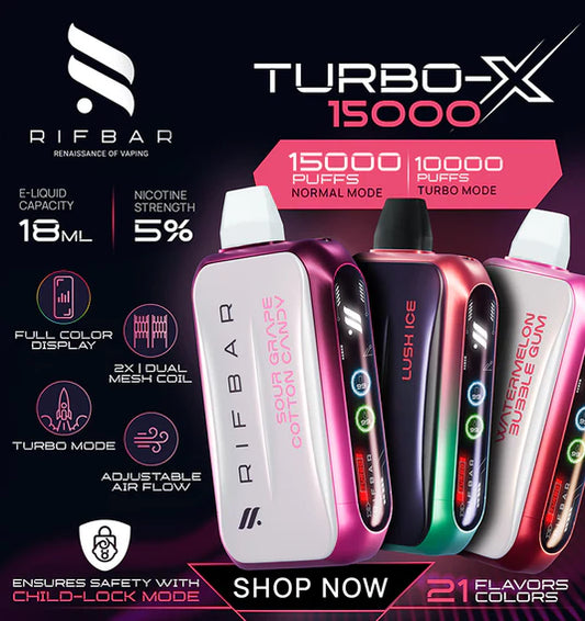 Rifbar Turbo 15,000 puff